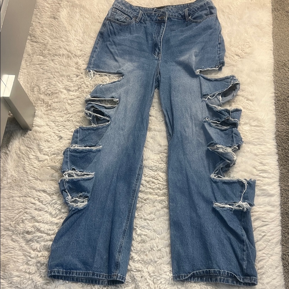Distressed Blue Women's Jeans